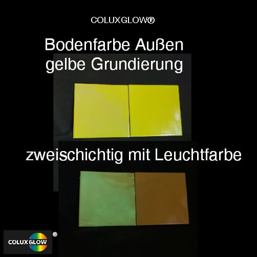 Coluxglow PUR Bodenfarbe Aussen gelbe Grundierung